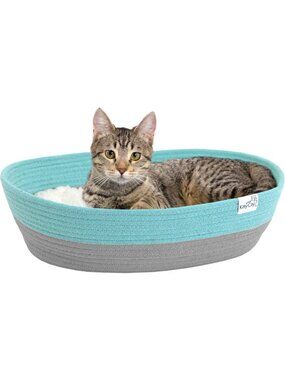 New Cotton Cat Bed 14"W x 19"L x 5"H Soft and Cozy Bed for Cats